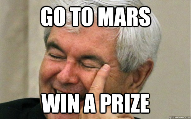 go to mars win a prize - go to mars win a prize  NEWT