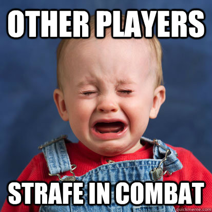 other players strafe in combat  