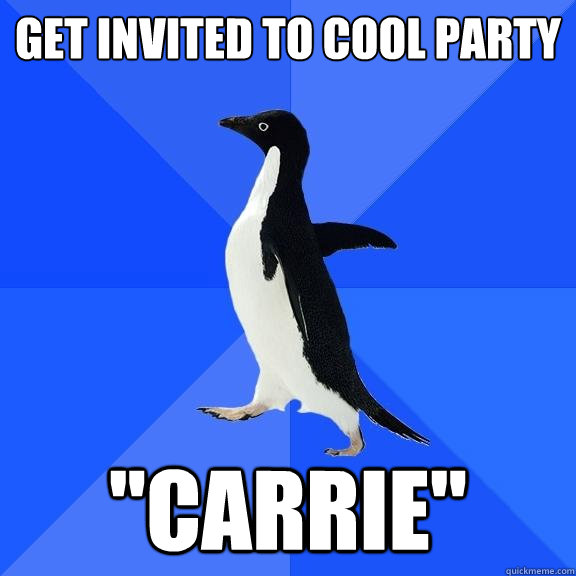Get invited to cool party 