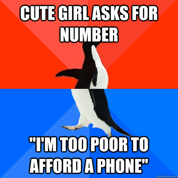 Cute girl asks for number 