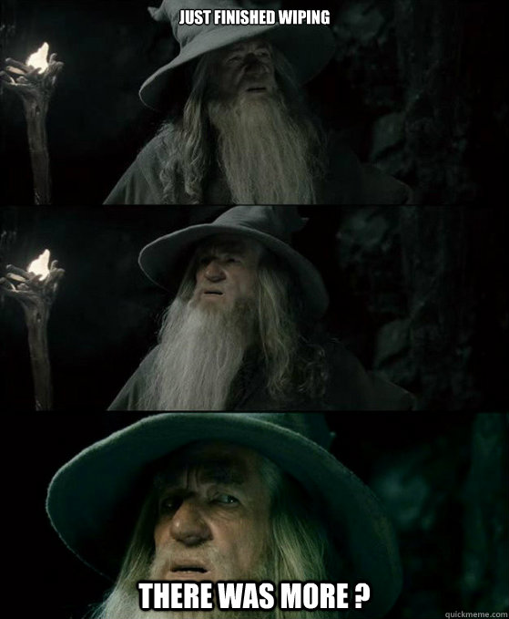 just finished wiping There was more ?  Confused Gandalf