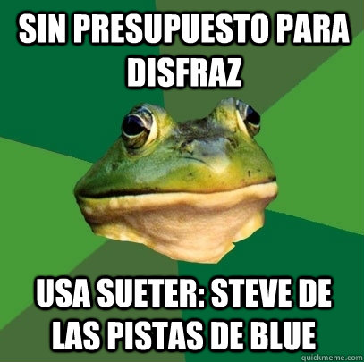 sin presupuesto para disfraz Usa sueter: Steve de las pistas de blue  Foul Bachelor Frog