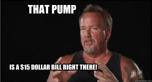 That pump is a $15 dollar bill right there!  Storage Wars Darrel