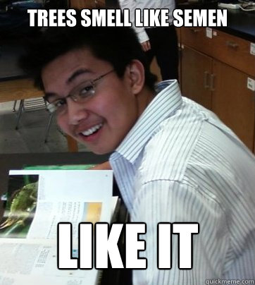 Trees SMell Like Semen like it - Trees SMell Like Semen like it  Sad Life Ryan