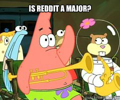 is reddit a major?   Band Patrick