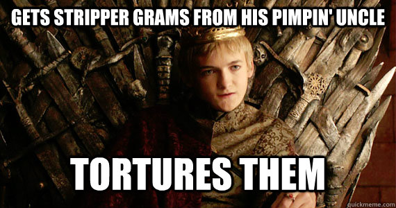 gets stripper grams from his pimpin' uncle tortures them  
