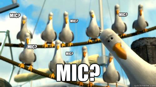 Mic? Mic? Mic? Mic? Mic? Mic?  Finding Nemo Seagulls