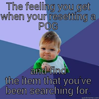 THE FEELING YOU GET WHEN YOUR RESETTING A POG AND FIND THE ITEM THAT YOU'VE BEEN SEARCHING FOR. Success Kid