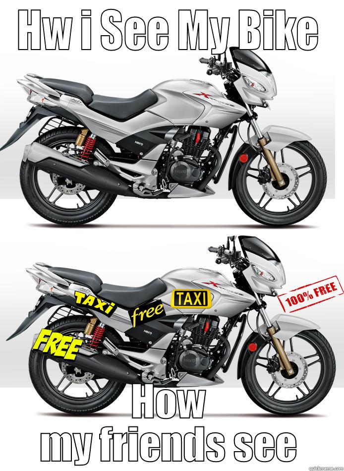 HW I SEE MY BIKE HOW MY FRIENDS SEE Misc