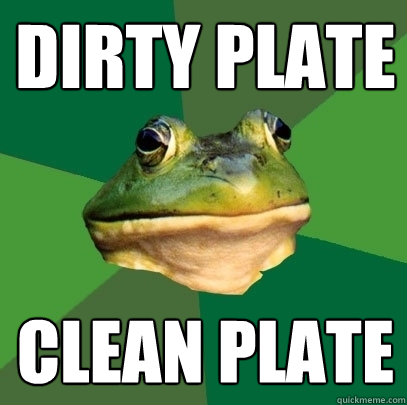 Dirty Plate Clean Plate  Foul Bachelor Frog