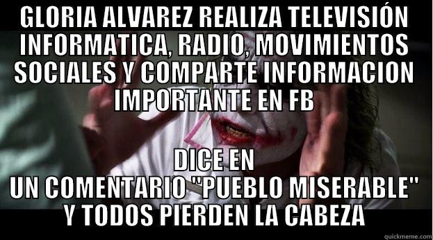 GLORIA ALVAREZ REALIZA TELEVISIÓN INFORMATICA, RADIO, MOVIMIENTOS SOCIALES Y COMPARTE INFORMACION IMPORTANTE EN FB DICE EN UN COMENTARIO 