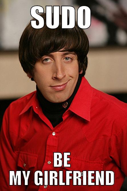 SUDO BE MY GIRLFRIEND Pickup Line Scientist