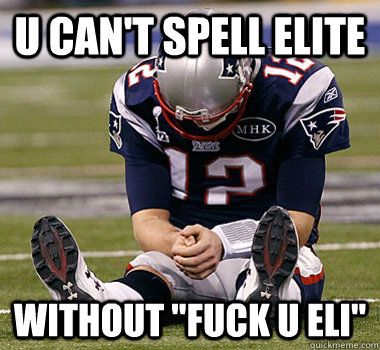 U can't spell elite without 