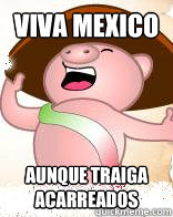 Viva MExico aunque traiga acarreados - Viva MExico aunque traiga acarreados  Puerco-meme