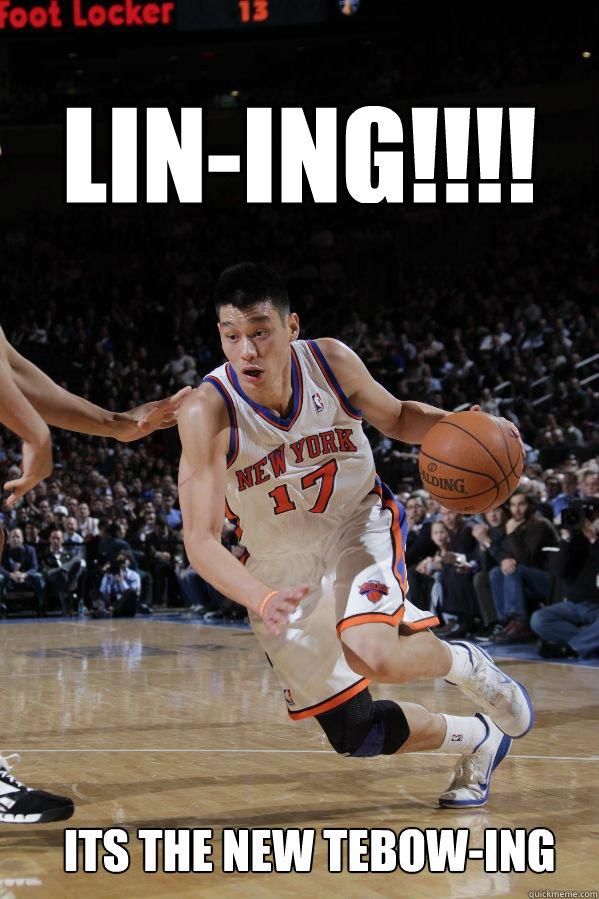 Lin-ing!!!! Its the new Tebow-ing  Jeremy Lin