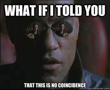 What if I told you that this is no coincidence  Morpheus SC