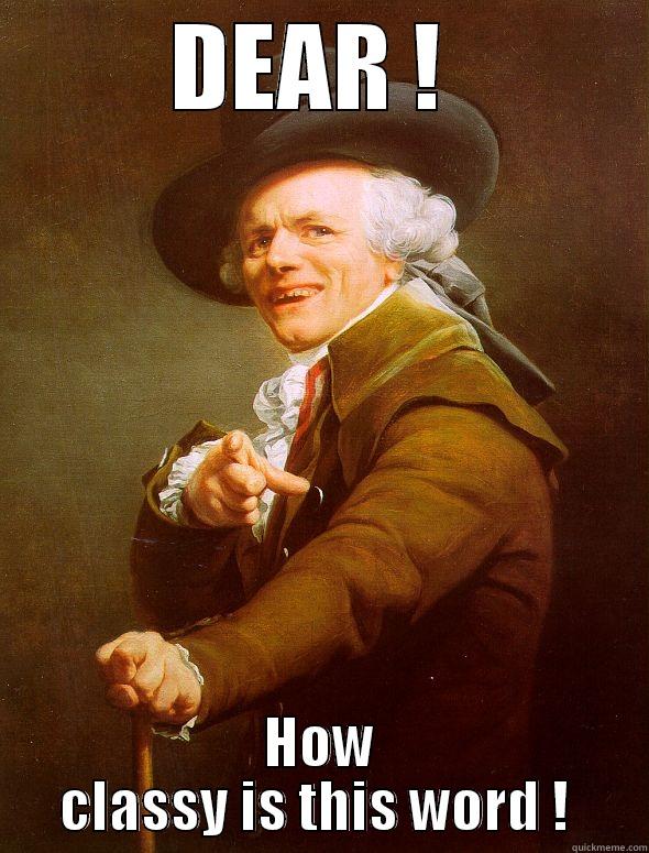 Asking for a contador - DEAR !  HOW CLASSY IS THIS WORD !  Joseph Ducreux