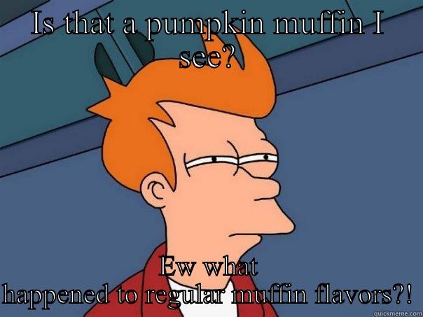 IS THAT A PUMPKIN MUFFIN I SEE? EW WHAT HAPPENED TO REGULAR MUFFIN FLAVORS?! Futurama Fry