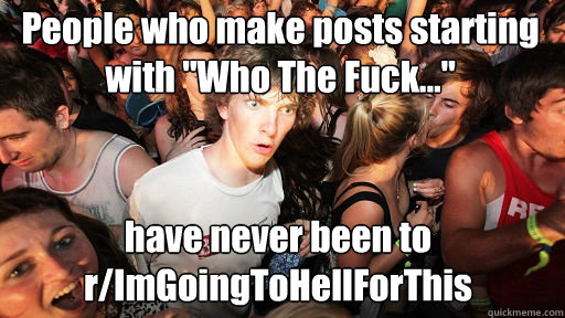 People who make posts starting with 