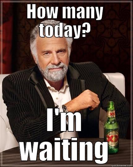 HOW MANY TODAY? I'M WAITING The Most Interesting Man In The World