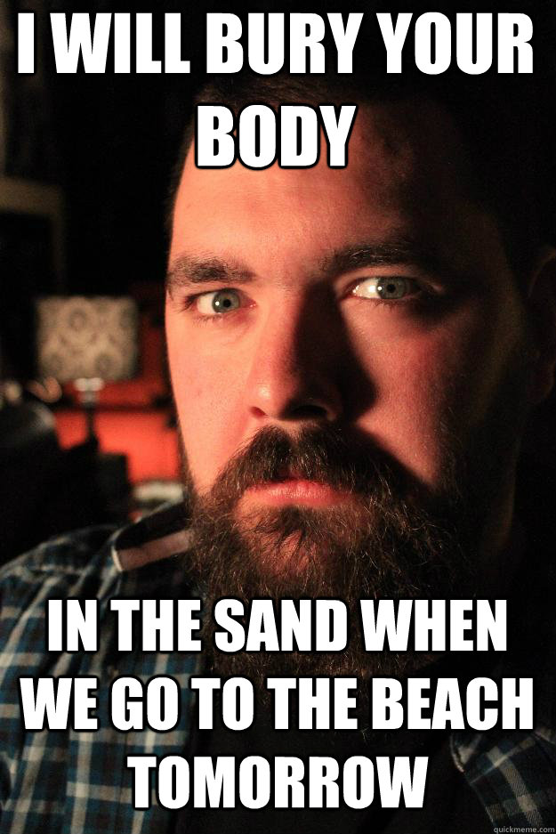 I will bury your body In the sand when we go to the beach tomorrow  Dating Site Murderer