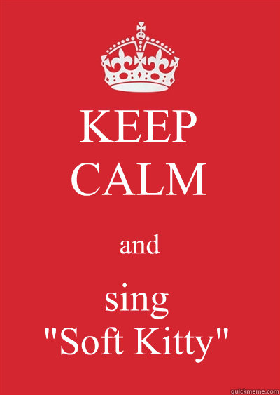 KEEP
CALM and sing 
