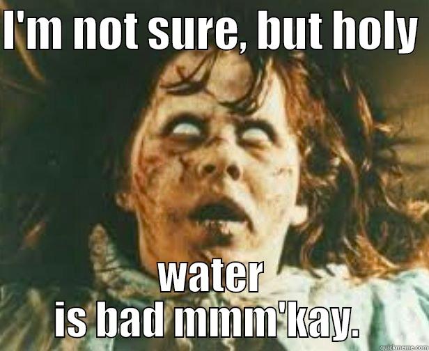 Holy water is bad mmm kay - I'M NOT SURE, BUT HOLY  WATER IS BAD MMM'KAY.  Misc