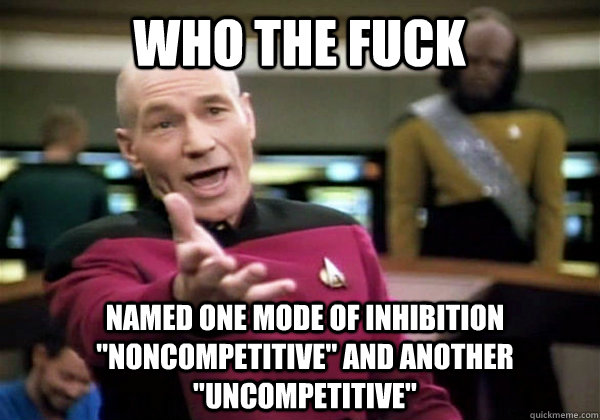who the fuck named one mode of inhibition 