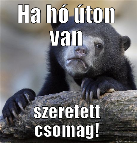HA HÓ ÚTON VAN SZERETETT CSOMAG! Confession Bear