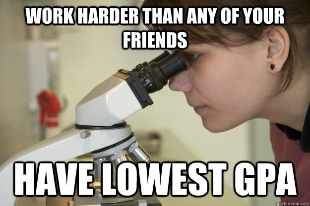 work harder than any of your friends have lowest gpa - work harder than any of your friends have lowest gpa  Biology Major Student