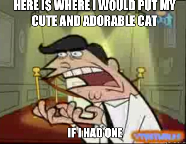 Here is where I would put my cute and adorable cat IF I HAD ONE  Fairly Odd Parents