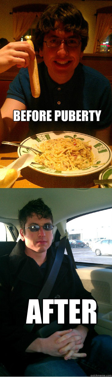 Before puberty After   Puberty