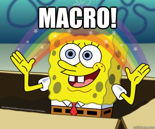 macro!  - macro!   Spongebob rainbow
