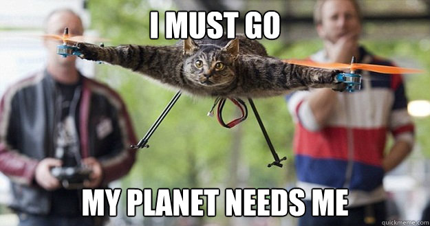 I must go my planet needs me - I must go my planet needs me  CopterCat