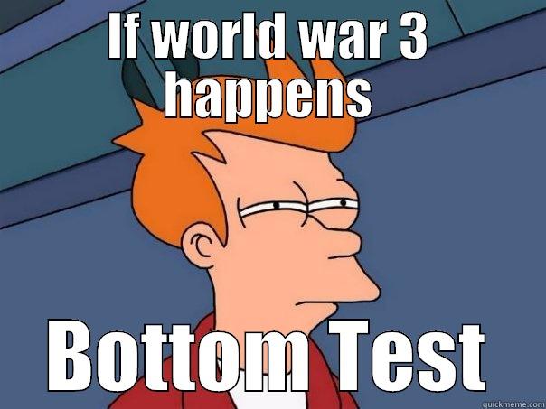 IF WORLD WAR 3 HAPPENS BOTTOM TEST Futurama Fry