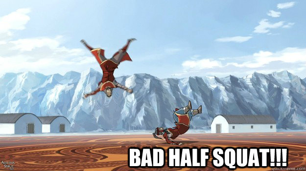 bad half squat!!! - bad half squat!!!  half squat