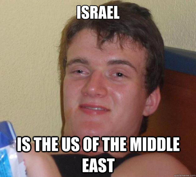 Israel  Is the US of the middle east  10 Guy