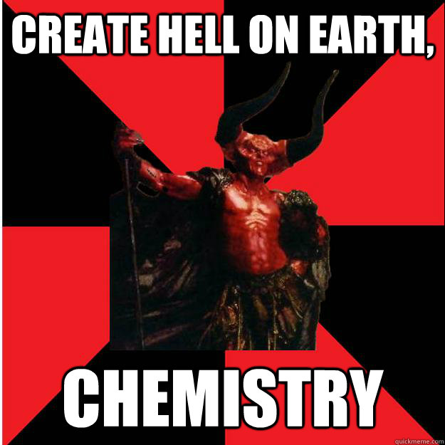 create hell on earth, CHEMISTRY  Satanic Satan