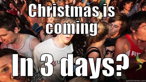 CHRISTMAS IS COMING IN 3 DAYS? Sudden Clarity Clarence