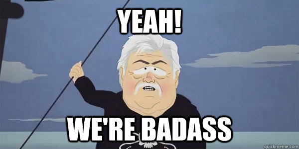 Yeah! We're badass - Yeah! We're badass  south park whale wars meme