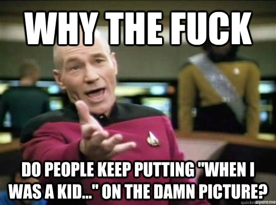 Why the fuck do people keep putting 