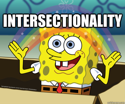 Intersectionality  - Intersectionality   Spongebob rainbow