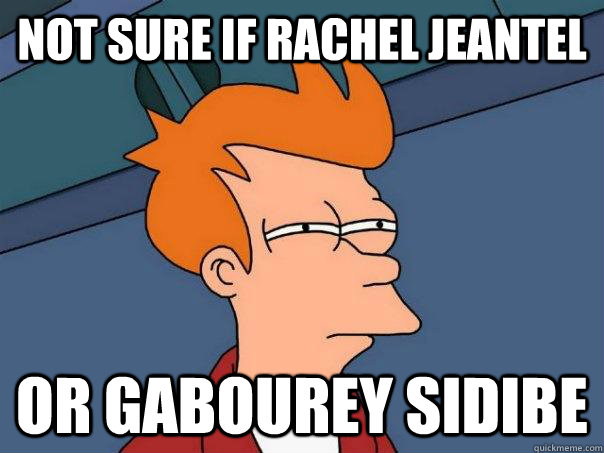 Not sure if Rachel Jeantel Or Gabourey Sidibe  Futurama Fry