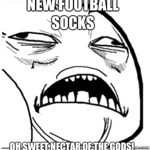 New football socks Oh sweet nectar of the Gods!  