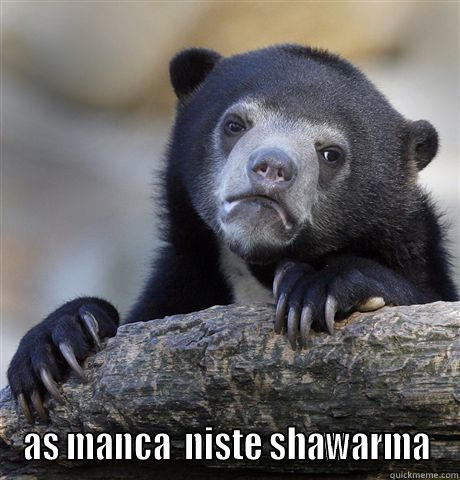  AS MANCA  NISTE SHAWARMA Confession Bear