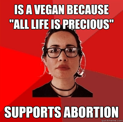 is a vegan because 