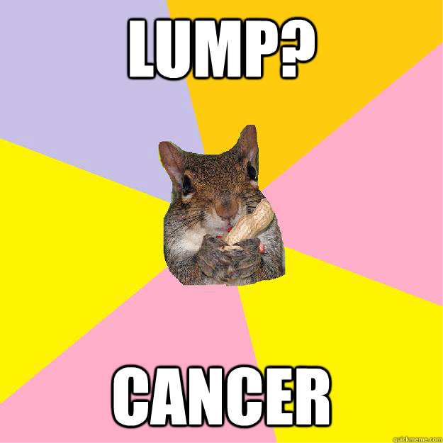 Lump? Cancer - Lump? Cancer  Hypochondriac Squirrel