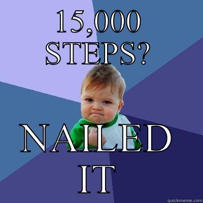 15,000 STEPS? NAILED IT Success Kid