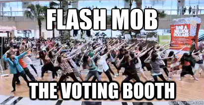 flash mob the voting booth - flash mob the voting booth  flash mob the voting booth