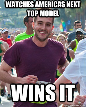 Watches Americas Next Top Model Wins it  Ridiculously photogenic guy